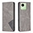 Custodia Portafoglio In Pelle Cover con Supporto B07F per Realme C30 Grigio