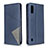 Custodia Portafoglio In Pelle Cover con Supporto B07F per Samsung Galaxy A01 SM-A015 Blu