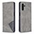 Custodia Portafoglio In Pelle Cover con Supporto B07F per Samsung Galaxy A04s Grigio