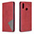Custodia Portafoglio In Pelle Cover con Supporto B07F per Samsung Galaxy A10s Rosso