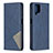 Custodia Portafoglio In Pelle Cover con Supporto B07F per Samsung Galaxy A12 Nacho Blu