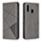 Custodia Portafoglio In Pelle Cover con Supporto B07F per Samsung Galaxy A20e Grigio