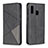 Custodia Portafoglio In Pelle Cover con Supporto B07F per Samsung Galaxy A20e Nero