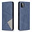 Custodia Portafoglio In Pelle Cover con Supporto B07F per Samsung Galaxy A22 5G Blu