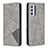 Custodia Portafoglio In Pelle Cover con Supporto B07F per Samsung Galaxy A34 5G Grigio