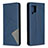 Custodia Portafoglio In Pelle Cover con Supporto B07F per Samsung Galaxy A42 5G Blu