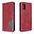 Custodia Portafoglio In Pelle Cover con Supporto B07F per Samsung Galaxy A51 4G Rosso