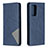 Custodia Portafoglio In Pelle Cover con Supporto B07F per Samsung Galaxy A52 4G Blu