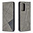 Custodia Portafoglio In Pelle Cover con Supporto B07F per Samsung Galaxy A52 4G Grigio