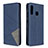 Custodia Portafoglio In Pelle Cover con Supporto B07F per Samsung Galaxy A70E Blu