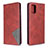 Custodia Portafoglio In Pelle Cover con Supporto B07F per Samsung Galaxy A71 4G A715 Rosso