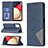 Custodia Portafoglio In Pelle Cover con Supporto B07F per Samsung Galaxy F02S SM-E025F