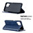 Custodia Portafoglio In Pelle Cover con Supporto B07F per Samsung Galaxy F12