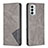 Custodia Portafoglio In Pelle Cover con Supporto B07F per Samsung Galaxy F23 5G Grigio