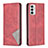 Custodia Portafoglio In Pelle Cover con Supporto B07F per Samsung Galaxy F23 5G Rosso