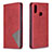 Custodia Portafoglio In Pelle Cover con Supporto B07F per Samsung Galaxy M01s Rosso