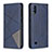 Custodia Portafoglio In Pelle Cover con Supporto B07F per Samsung Galaxy M10 Blu