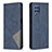 Custodia Portafoglio In Pelle Cover con Supporto B07F per Samsung Galaxy M32 4G Blu