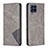 Custodia Portafoglio In Pelle Cover con Supporto B07F per Samsung Galaxy M53 5G Grigio