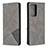 Custodia Portafoglio In Pelle Cover con Supporto B07F per Samsung Galaxy Note 20 Ultra 5G Grigio