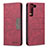 Custodia Portafoglio In Pelle Cover con Supporto B07F per Samsung Galaxy S22 Plus 5G Rosso