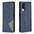 Custodia Portafoglio In Pelle Cover con Supporto B07F per Vivo Y53s NFC Blu