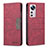 Custodia Portafoglio In Pelle Cover con Supporto B07F per Xiaomi Mi 12X 5G Rosso