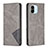 Custodia Portafoglio In Pelle Cover con Supporto B07F per Xiaomi Poco C51 Grigio