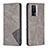 Custodia Portafoglio In Pelle Cover con Supporto B07F per Xiaomi Poco F5 Pro 5G Grigio