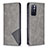 Custodia Portafoglio In Pelle Cover con Supporto B07F per Xiaomi Poco M4 Pro 5G Grigio