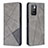 Custodia Portafoglio In Pelle Cover con Supporto B07F per Xiaomi Redmi 10 (2022) Grigio