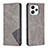 Custodia Portafoglio In Pelle Cover con Supporto B07F per Xiaomi Redmi 12 4G Grigio