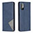Custodia Portafoglio In Pelle Cover con Supporto B07F per Xiaomi Redmi Note 10T 5G Blu