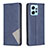 Custodia Portafoglio In Pelle Cover con Supporto B07F per Xiaomi Redmi Note 12 4G Blu