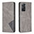 Custodia Portafoglio In Pelle Cover con Supporto B07F per Xiaomi Redmi Note 12 Pro 4G Grigio