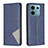 Custodia Portafoglio In Pelle Cover con Supporto B07F per Xiaomi Redmi Note 13 Pro 5G Blu