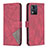 Custodia Portafoglio In Pelle Cover con Supporto B08F per Motorola Moto E13 Rosso