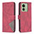 Custodia Portafoglio In Pelle Cover con Supporto B08F per Motorola Moto Edge (2023) 5G Rosso