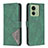 Custodia Portafoglio In Pelle Cover con Supporto B08F per Motorola Moto Edge (2023) 5G Verde