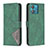 Custodia Portafoglio In Pelle Cover con Supporto B08F per Motorola Moto Edge 40 Neo 5G Verde