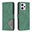 Custodia Portafoglio In Pelle Cover con Supporto B08F per Motorola Moto G13 Verde