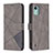 Custodia Portafoglio In Pelle Cover con Supporto B08F per Nokia C12 Plus Grigio