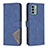 Custodia Portafoglio In Pelle Cover con Supporto B08F per Nokia G22 Blu