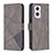 Custodia Portafoglio In Pelle Cover con Supporto B08F per OnePlus Nord N20 5G Grigio