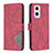 Custodia Portafoglio In Pelle Cover con Supporto B08F per OnePlus Nord N20 5G Rosso