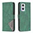 Custodia Portafoglio In Pelle Cover con Supporto B08F per OnePlus Nord N20 5G Verde
