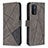 Custodia Portafoglio In Pelle Cover con Supporto B08F per OnePlus Nord N200 5G Grigio