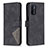 Custodia Portafoglio In Pelle Cover con Supporto B08F per OnePlus Nord N200 5G Nero