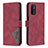 Custodia Portafoglio In Pelle Cover con Supporto B08F per OnePlus Nord N200 5G Rosso