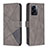 Custodia Portafoglio In Pelle Cover con Supporto B08F per OnePlus Nord N300 5G Grigio